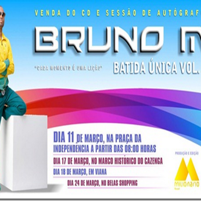 Bruno M–Álbum “Batida Única Vol.2” [Vendas–Dias 11, 17 e 18 de Março]