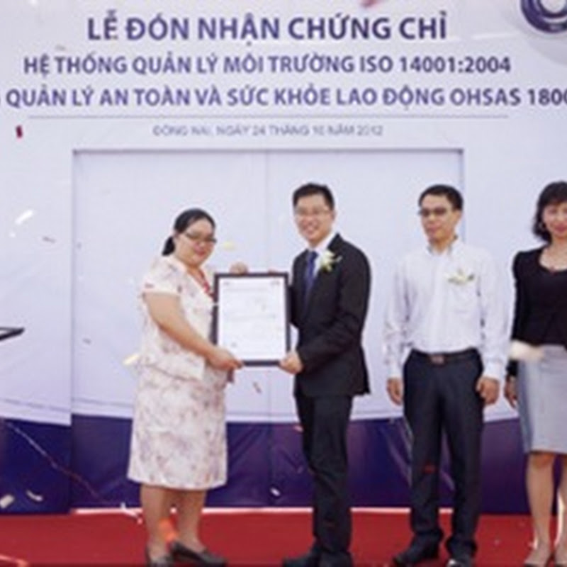 Amway Việt Nam trở thành công ty đa cấp đầu tiên được nhận ISO 14001:2004 và OHSAS 18001:2007