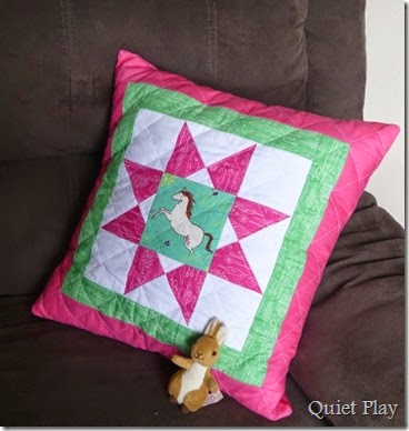 Wee Wander Cushion in situ