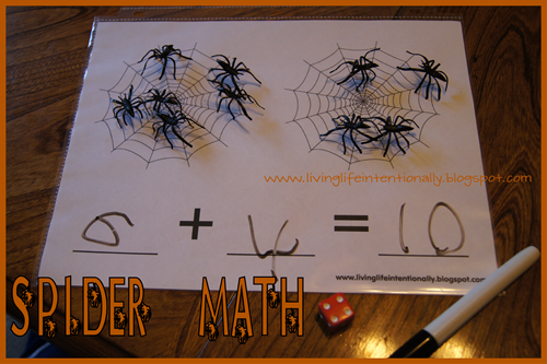 hands on Spider math for preschool and Kindergarten hands on Spider math for preschool and Kindergarten
