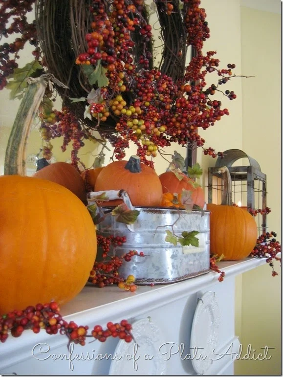 CONFESSIONS OF A PLATE ADDICT Farmhouse Fall Mantel6