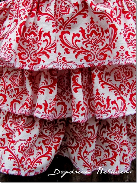 gfs112 014one of a kind christmas skirt handmade boutique apparel red and white damask3