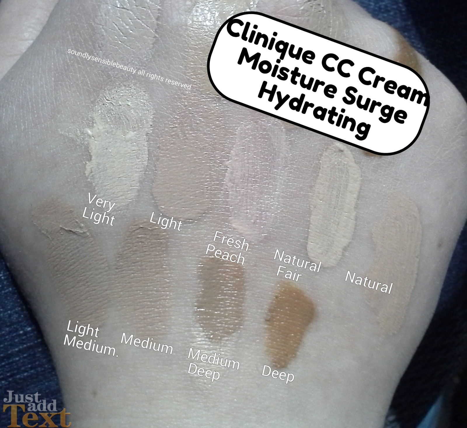 Clinique CC Cream Moisture Surge Hydrating Color Corrector SPF 30; Review &  Swatches of Shades