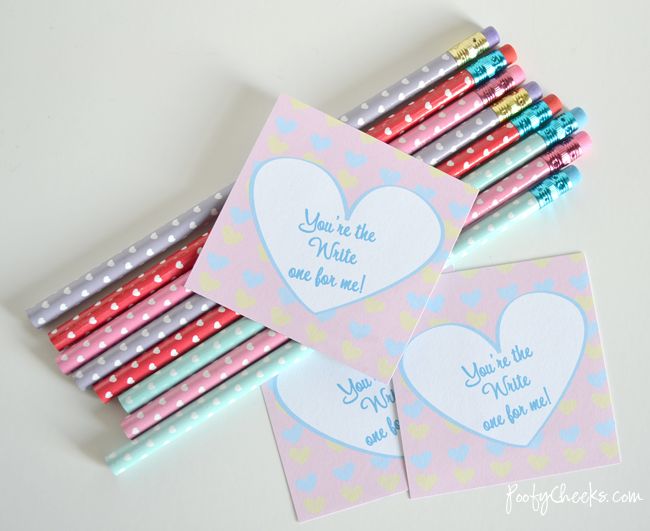 You're the Write One Valentine Printable