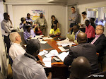 Une conférence de rédaction à Radio Okapi, Kinshasa.