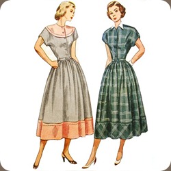 1950sShirtwaist Dress Pattern_Simplicity 2481