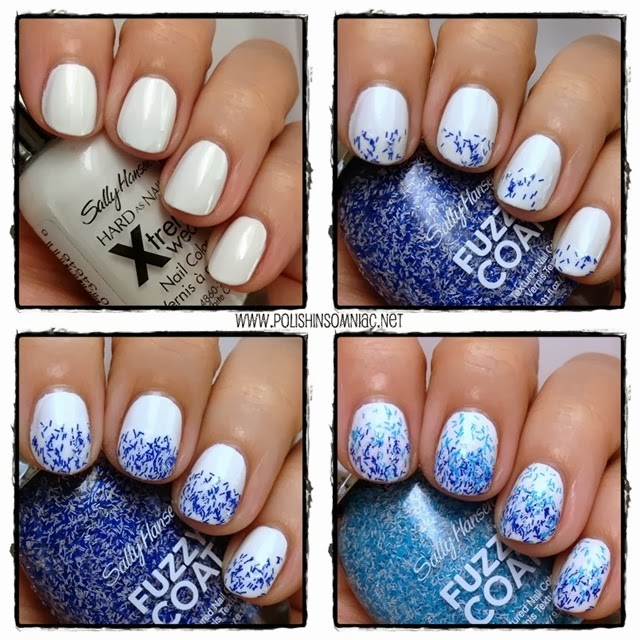 4 Steps to Easy Water Inspired Nail Art with Sally Hansen Fuzzy Coat