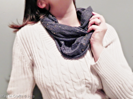 Faux Studded Infinity Scarf Faux Studded Infinity Scarf