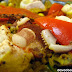 Tiny Kitchen's Paella Valencia is loaded with seafood favorites: crab, shrimp, fish and squid