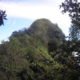 Looking back at Parang's steep grassy peak (Daniel Quinn, April 2011)