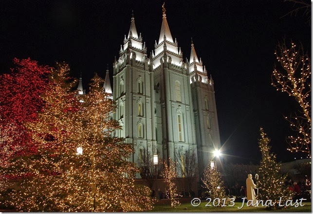 Christmas Lights on Temple Square in Salt Lake City Christmas Lights on Temple Square in Salt Lake City