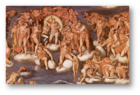 El Juicio Final, copia de Marcello Venusti, 1549. El Juicio Final, copia de Marcello Venusti, 1549.