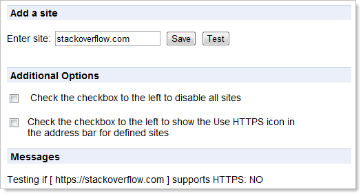 Can't use extensions which force HTTPS on Stack Overflow