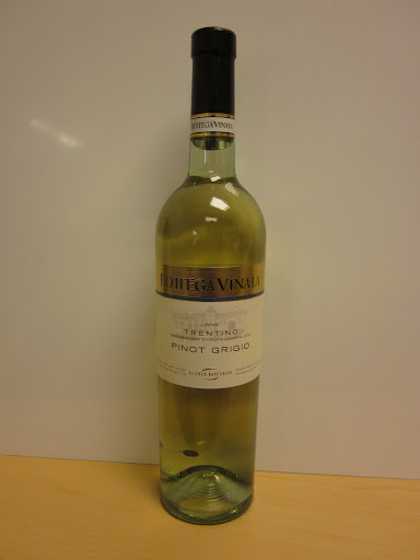 Bottega Vinaia Estate-Bottled Pinot Grigio 2010, Trentino, Italy ($17.99)