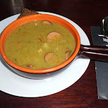 erwten soep - traditional Dutch split pea soup in IJmuiden, Netherlands 