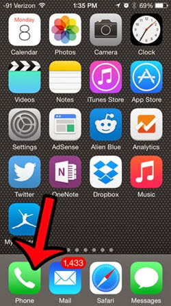 วิธีการตรวจสอบเบอร์ที่ไม่ได้รับสาย (Missed Calls) สำหรับ iPhone 5