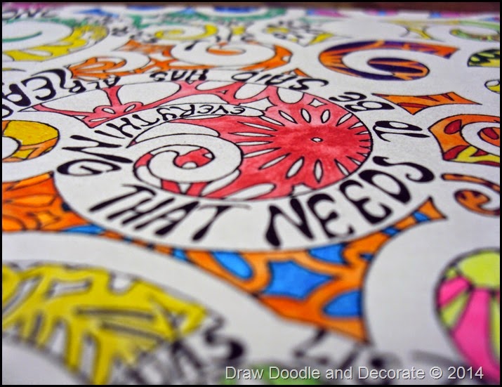 Draw Doodle and Decorate Art Quotes doodled