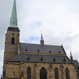 The Cathedral of Saint Bartholomew has the tallest spire in the Czech Republic, and is its 3rd tallest building
