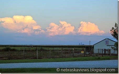 Clouds Reflecting Sunset - Barn Quilt