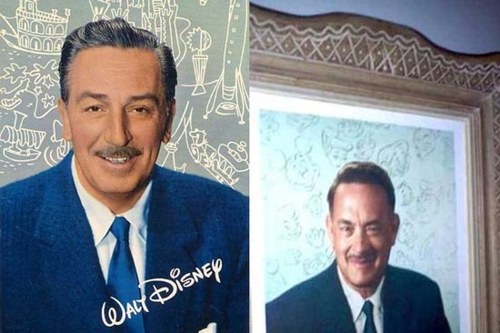 Tom Hanks Walt Disneyként a Saving Mr. Banks forgatásán 02
