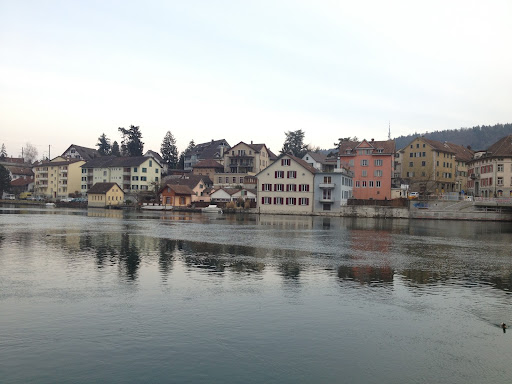 The gorgeous, pastel colored homes along the river Rheine could have fit in with the color palette for our spring issue.