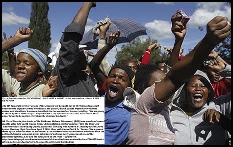 Kill Boer protesters supporting allgd murderers of EugeneTerreBlanche ventersdorp