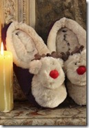 Children's reindeer slippers