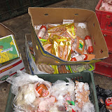 The meat is often about to go out of date or has just gone out of date, and therefore can't be sold. The bears don't seem to mind!