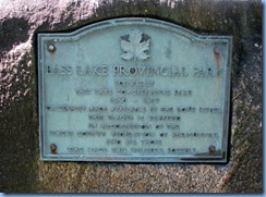 4539 Bass Lake Provincial Park - Waterview Trail hike Post 15 glacial erratic 4539 Bass Lake Provincial Park - Waterview Trail hike Post 15 glacial erratic