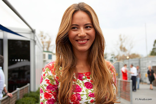 Button's fiance model Jessica Michibata