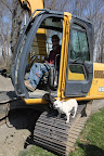 Oh Sharkey, do  you remember when the new hoop house was built?  The crew found a lot of water flowing underground.