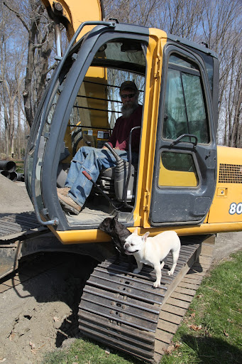 Oh Sharkey, do  you remember when the new hoop house was built?  The crew found a lot of water flowing underground.