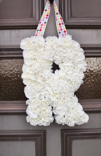 Letters made of flowers cori cook Letters made of flowers cori cook