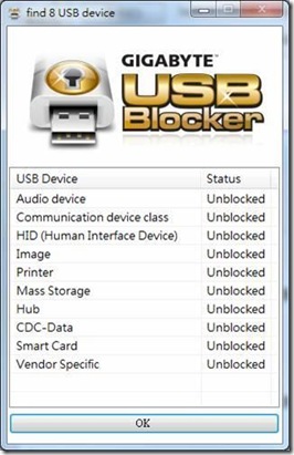 Windows 7 GIGABYTE USB Blocker B12.0921.1 full