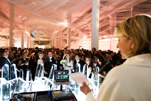 Martha officiated the ceremony