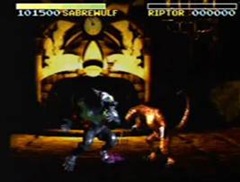 Lobo versus Dinossauro. Uma luta dessa só se vê em Crepúsc.. ops, Killer Instinct.