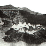 Gunung Awu - steam rises from a newly erupted lava dome. Photo courtesy of Volcanological Survey of Indonesia, 1931. Gunung Awu - steam rises from a newly erupted lava dome. Photo courtesy of Volcanological Survey of Indonesia, 1931.