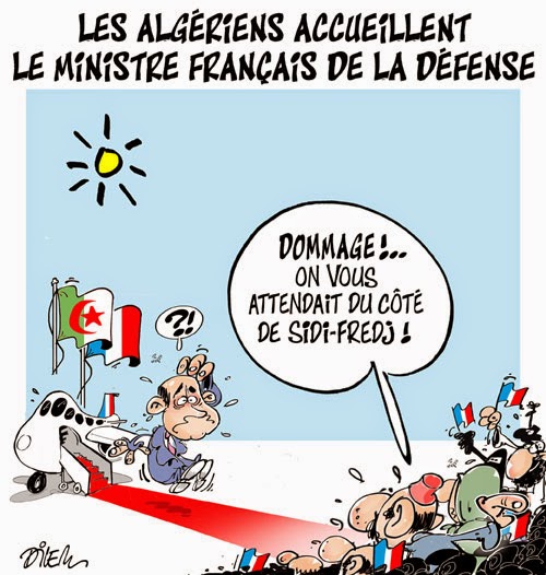 Les algériens accueillent la ministre français de la défense