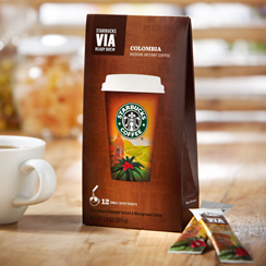 c0 Starbuck's VIA Instant Columbian Coffee