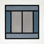 elevator (closed), 1996, acrylic on canvas, 32 x 32 in.