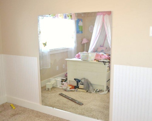 beadboard ballet mirror