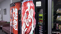 Just days before they were replaced with Pepsi machines. That made giving up soda a LOT easier