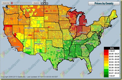 Gas Prices across the USA