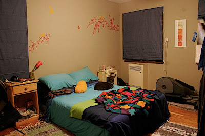 El dormitorio con gata.