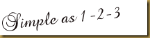 simple as 1 2 3 simple as 1 2 3