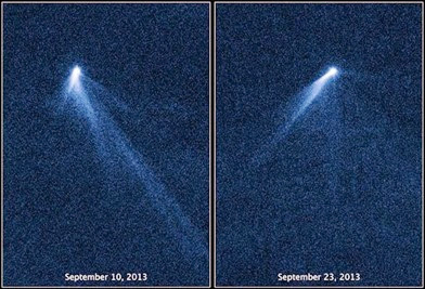 asteroide com seis caudas