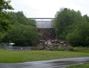 Nottely Dam Spillway Down