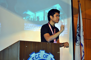 Sir Lucky Paltep Lani of MCCID Pampanga Campus gives his Welcome Remarks.