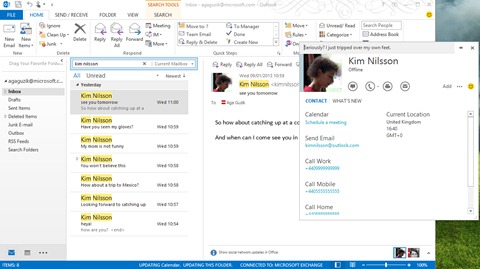 Skype sin la interfaz de Outlook
