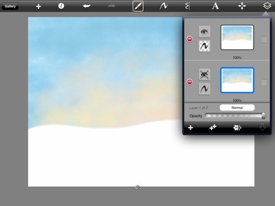 Pixel Shavings: Snow Flight: created with the Sketchbook Pro app on the  iPad by Debbie Ridpath Ohi